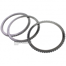 Sada oceľových kolies COAST Clutch FORD E4OD, 4R100 - oporný kotúč (hrúbka 6,35 mm, vnútorný Ø 148,55 mm, 60 zubov), oceľový kotúč (hrúbka 2,05 mm, vnútorný Ø 147,90 mm, 60 zubov)