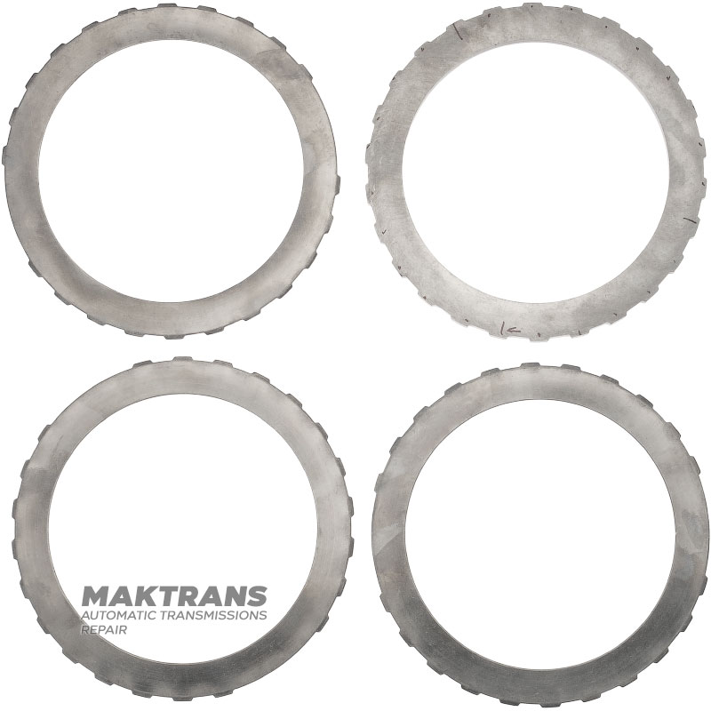 Sada oceľových kolies DIRECT Cluthc FORD E4OD, 4R100 - oporný kotúč (hrúbka 8,65 mm, vnútorný Ø 129,90 mm, 26 zubov), oceľové kotúče (3 ks, hrúbka 2 mm, vnútorný Ø 129,90 mm, 26 zubov)