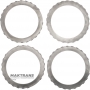 Sada oceľových kolies DIRECT Cluthc FORD E4OD, 4R100 - oporný kotúč (hrúbka 8,65 mm, vnútorný Ø 129,90 mm, 26 zubov), oceľové kotúče (3 ks, hrúbka 2 mm, vnútorný Ø 129,90 mm, 26 zubov)