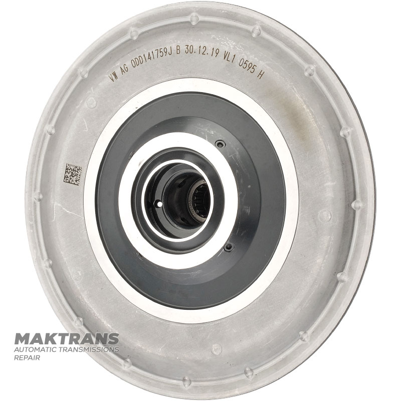 Bubnová spojka MOTOR VAG eHybrid 0DD DQ400 — 0DD141759J (celková výška 129 mm, 40 drážok (vonkajší Ø 33,55 mm), vonkajší Ø bubna 131,30 mm)