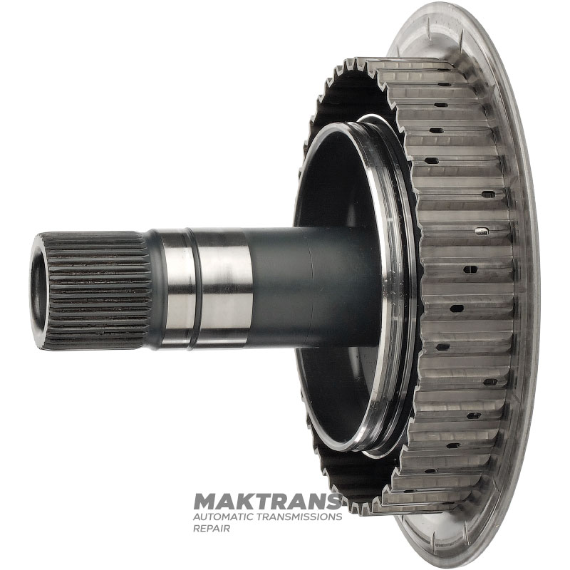 Bubnová spojka MOTOR VAG eHybrid 0DD DQ400 — 0DD141759J (celková výška 129 mm, 40 drážok (vonkajší Ø 33,55 mm), vonkajší Ø bubna 131,30 mm)