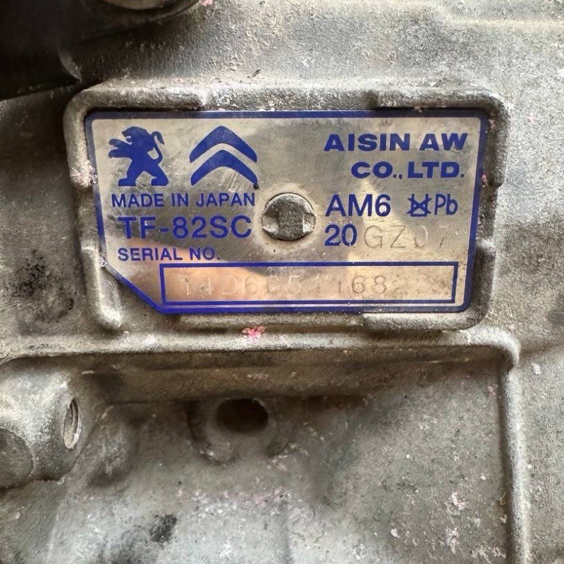 Zostava automatickej prevodovky (s meničom krútiaceho momentu) AISIN WARNER TF-80SC — AM6, 20GZ07, TCM 9808583080