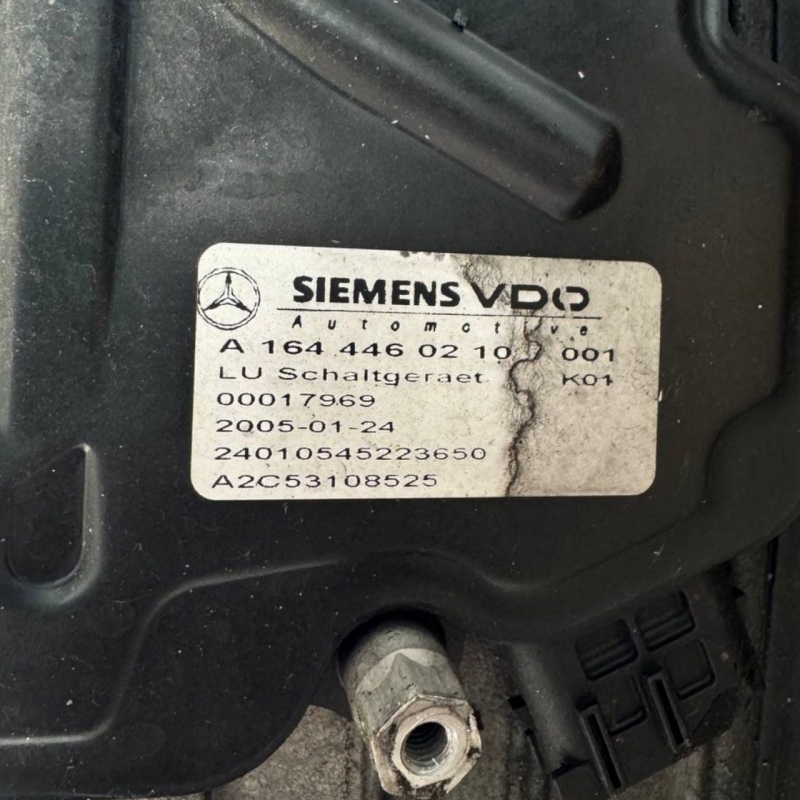 Zostava automatickej prevodovky (bez meniča krútiaceho momentu, bez rozdeľovacej prevodovky) Mercedes-Benz 722.9 4WD — 1642708000, 1642707900, TCM A1644460210 001, K01, (MERCEDES-BENZ M-CLASS (W164) ML 350 4-matic (164.186), 2005-2011)