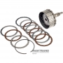 Kôš spojky a výstupný hriadeľ K27 (2WD) Mercedes-Benz 725.0 - Celková výška 198 mm, 30 drážok (vonkajší priemer 31,65 mm), 4 trecie kotúče (celková hrúbka súpravy 20,05 mm)
