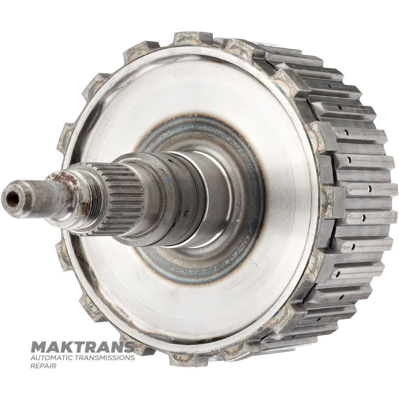 Kôš spojky a výstupný hriadeľ K27 (2WD) Mercedes-Benz 725.0 - Celková výška 198 mm, 30 drážok (vonkajší priemer 31,65 mm), 4 trecie kotúče (celková hrúbka súpravy 20,05 mm)