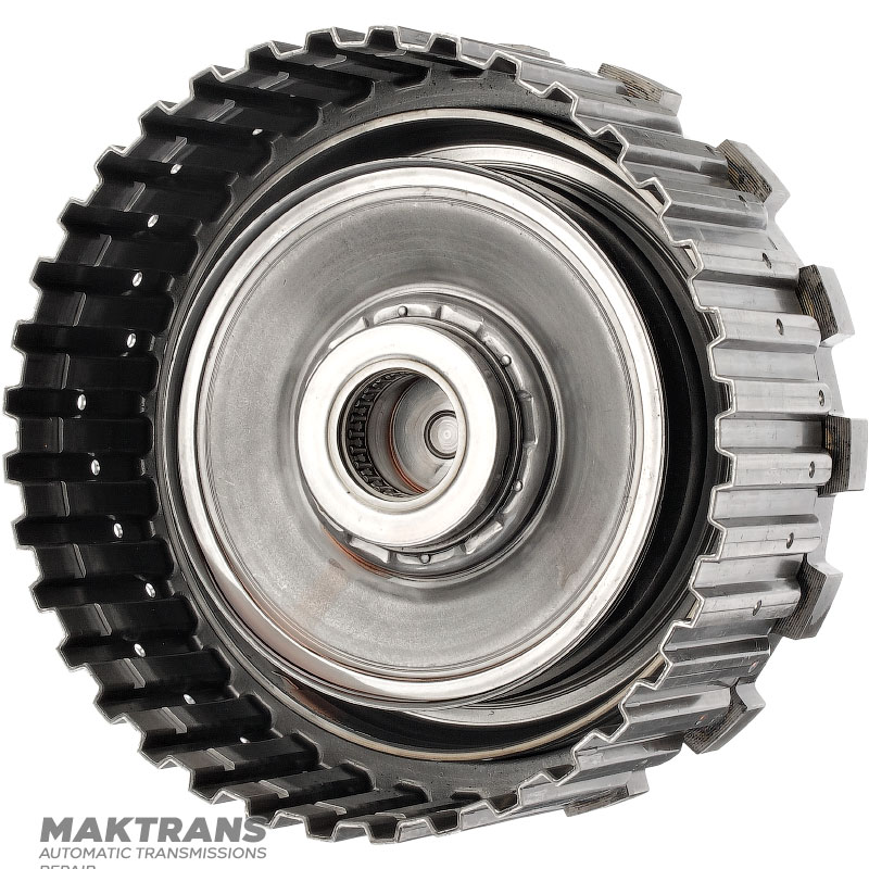 Kôš spojky a výstupný hriadeľ K27 (2WD) Mercedes-Benz 725.0 - Celková výška 198 mm, 30 drážok (vonkajší priemer 31,65 mm), 4 trecie kotúče (celková hrúbka súpravy 20,05 mm)