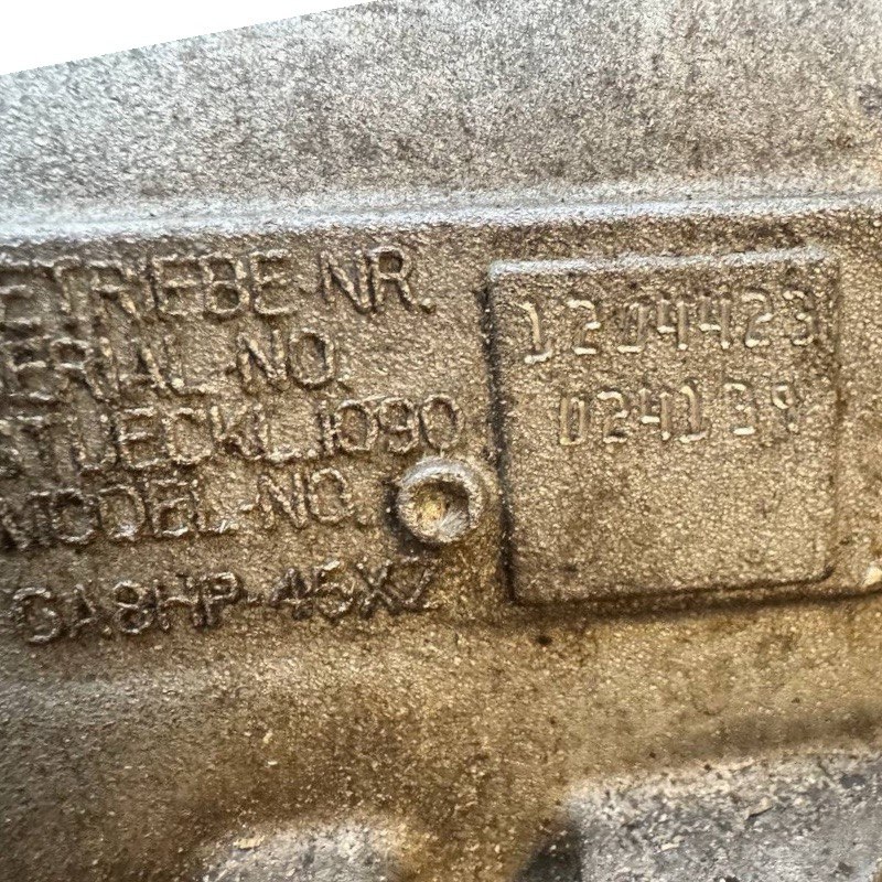 Zostava automatickej prevodovky (s meničom krútiaceho momentu, bez rozdeľovacej prevodovky) ZF 8HP45, GA8HP45XZ, GA8HP-45XZ 4WD — 1090024139, 1090401608, 1090026224, ZAP