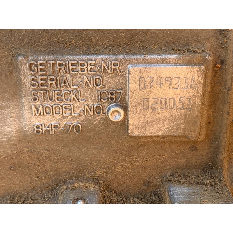 Zostava automatickej prevodovky (bez meniča krútiaceho momentu, bez rozdeľovacej prevodovky) ZF 8HP70, 4WD — P68283165AA, P04800755AF, 1087020051, 1087401746 (DODGE RAM DS - RAM 1500 PICKUP, 3,0-litrový motor V6 s turbodieselom (EXF))