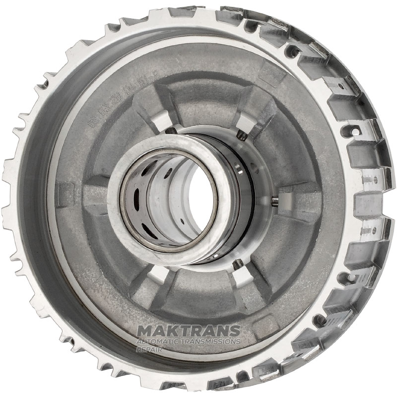 Bubnová spojka E (bez piestov a kotúčov), ZF 8HP70 1102471030, 1102471034 - 48 drážok (vonkajší Ø 49,75 mm), pre 5 trecích kotúčov