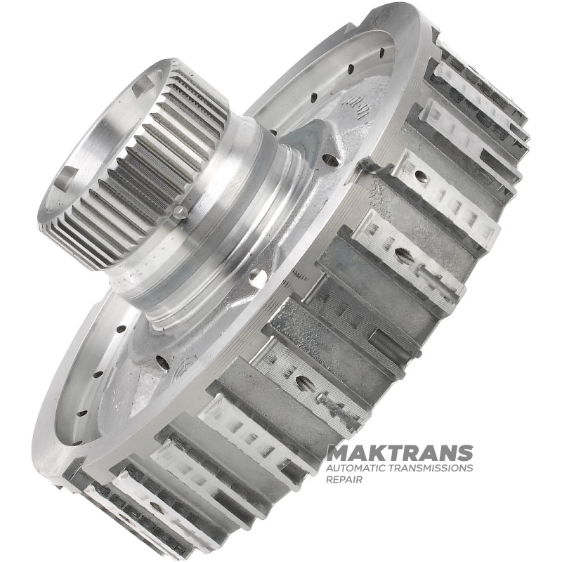 Bubnová spojka E (bez piestov a kotúčov), ZF 8HP70 1102471030, 1102471034 - 48 drážok (vonkajší Ø 49,75 mm), pre 5 trecích kotúčov