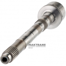 Vstupný hriadeľ FORD 6F50, 6F55 / GM 6T70, 6T70 - celková dĺžka 308 mm, 27 drážok, 9 otvorov po obvode