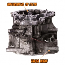 Predná skriňa SUBARU CVT TR690 Lineartronic - označenie TR690JHABA (31000AH630), kompletná s diferenciálom, 39 zubov na ozubenom kolese
