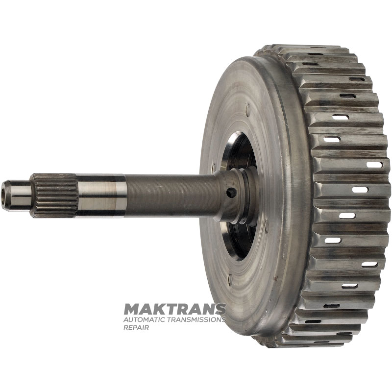 Vstupný hriadeľ, bubon FORWARD TOYOTA U240E, U241E, U150E, U151E, U150F, U151F - celková dĺžka 165 mm, prázdny, bez piestov a kotúčov