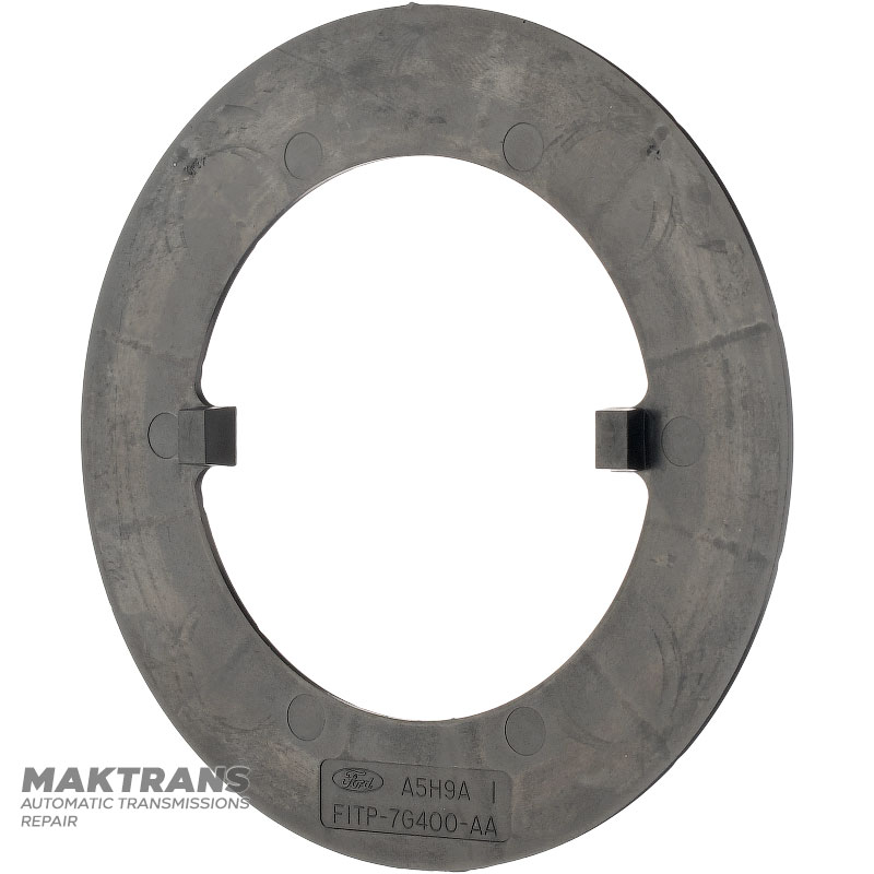 Posuvná podložka FORD E4OD, 4R100 — F1TP-7G400-AA (vonkajší Ø 117 mm, vnútorný Ø 76,20 mm, hrúbka 1,57 mm, výška 5,85 mm)
