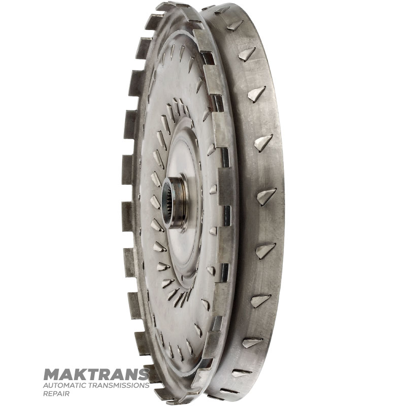 Turbínové koleso hydraulického transformátora ZF 6HP26 — 206 503 (vonkajší Ø 265,90 mm, 27 drážok), označenie na lopatkách 062 001