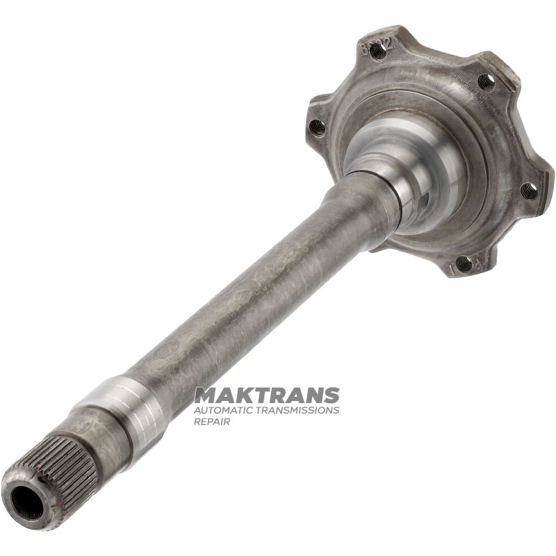 Príruba s hriadeľom ZF 5HP19FLA - celková dĺžka 364 mm, 37 drážok (vonkajší Ø 30 mm), 01V409355
