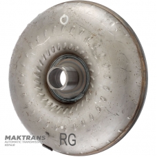 Koleso hydraulického transformátorového čerpadla Mitsubishi R4A51, V4A51 – poškodený čap (vymeniť), označenie RG, označenie lopatky 6A59-2R, 6A59-2L
