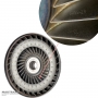 Koleso hydraulického transformátorového čerpadla Mitsubishi R4A51, V4A51 – poškodený čap (vymeniť), označenie RG, označenie lopatky 6A59-2R, 6A59-2L