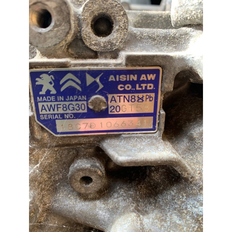 Zostava automatickej prevodovky AISIN WARNER AWF8G30, 20GT58 — s hydraulickým meničom 39A010
