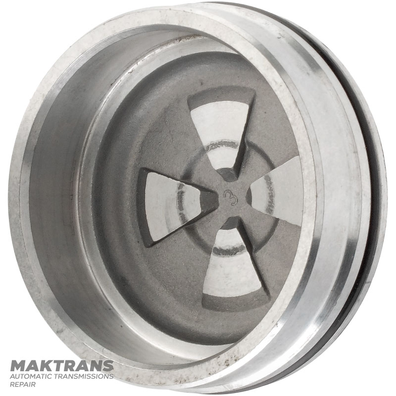 Krytka piestu brzdového pásu s overdrive FORD 5R55N, 5R55S, 5R55W — vnútorný Ø 65 mm, vonkajší Ø 77,05 mm, XW4Z-7D027-HB, XW4Z-7D027-GB