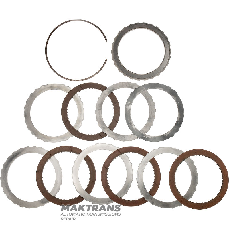 Kôš spojky FORWARD FORD 4R100 - dlhé drážky, 4 lamely, celková hrúbka sady lamel 27,95 mm