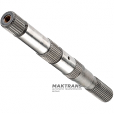 Výstupný hriadeľ FORD E4OD, 4R100 - s puzdrom na prednom konci, dĺžka hriadeľa 362 mm, 31 drážok (vonkajší Ø 34,45 mm, dĺžka drážky 74 mm)