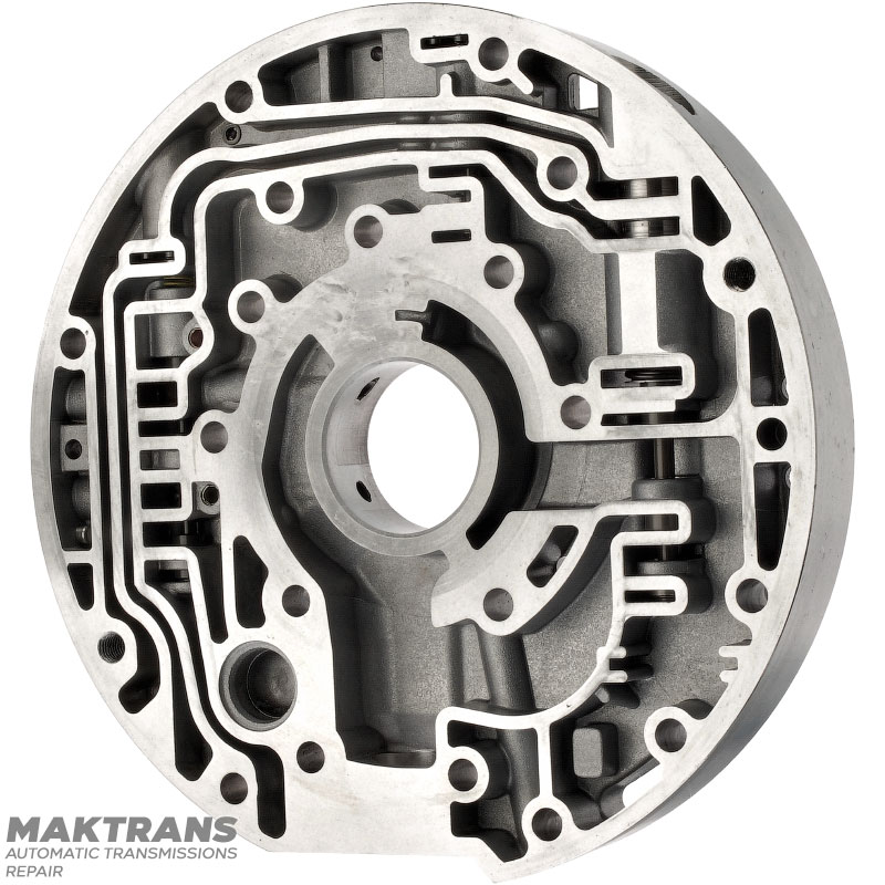 Doska ventilu olejového čerpadla (použitá, netestovaná) FORD E4OD, 4R100 — F1TP-7B324-AA
