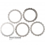 Sada oceľových kolies Intermediate Clutch / Ford AOD, AODE, AODE-W, 4R70W, 4R75E, 4R75W - použité, leštené, s reštaurovaným shagreenom, XL3Z-7B442-AA, F7LZ-7B442-AA