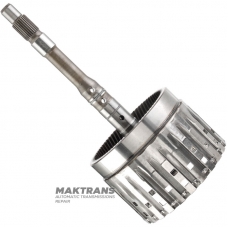 Vstupný hriadeľ, bubon spojky E FORD 6R60, 6R75, 6R80 - celková výška 312 mm, 71 zubov (vonkajší Ø 136,05 mm), 6 trecích kotúčov, 9L2B-7L668-AA