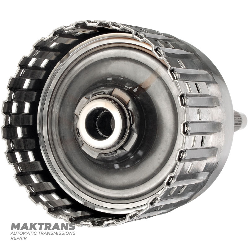 Vstupný hriadeľ, bubon spojky E FORD 6R60, 6R75, 6R80 - celková výška 312 mm, 71 zubov (vonkajší Ø 136,05 mm), 6 trecích kotúčov, 9L2B-7L668-AA