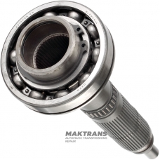 Hlavný hriadeľ prevodovky s guľôčkovým ložiskom BMW ATC400 - celková dĺžka 276 mm, dĺžka drážok 28 mm, počet drážok 43 vonkajších / 43 vnútorných