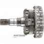Zadné planétové koleso č. 4 kompletné s výstupným hriadeľom ZF 8HP75 4WD - celková výška 228 mm, 43 drážok (vonkajší Ø 34,65 mm), 4 satelity (35 zubov na satelitoch)