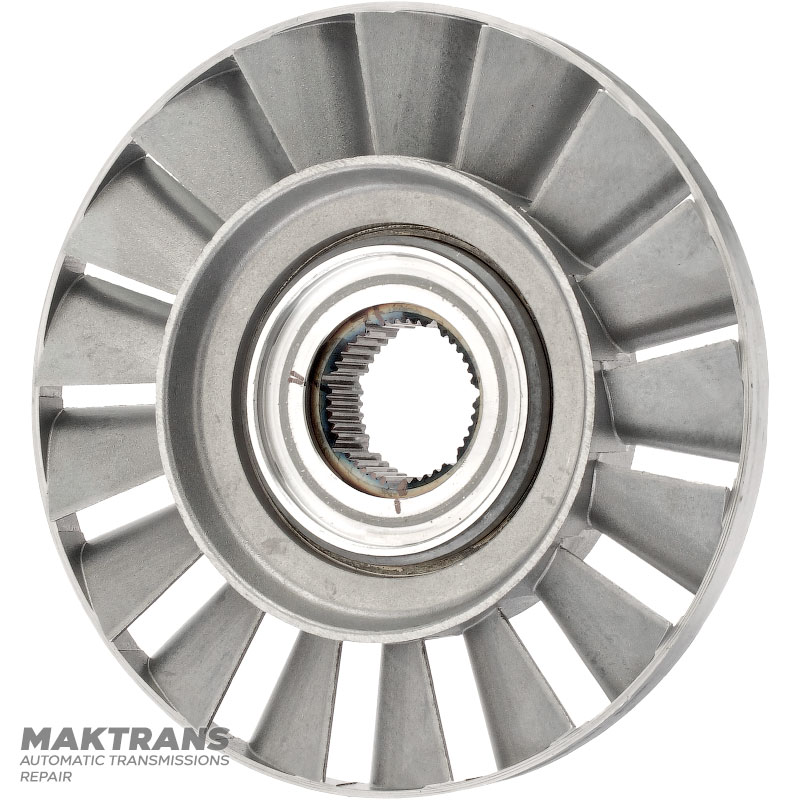 Turbínové koleso meniča krútiaceho momentu ZF 5HP19 - označenie 0711371099, celková výška 41 mm, vonkajší Ø 169,50 mm, 36 drážok