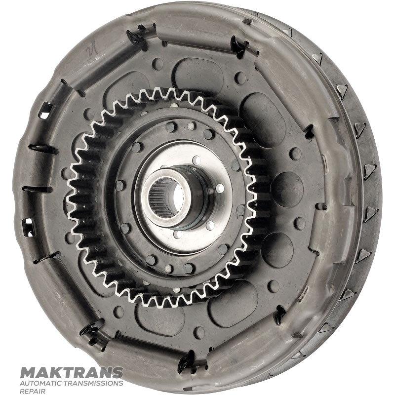 Turbínové koleso, tlmič pružiny meniča krútiaceho momentu JATCO JR507E, NISSAN RE5R05A — vonkajší Ø 254,50 mm, 24 drážok, označenie lopatiek F5, F4, F3
