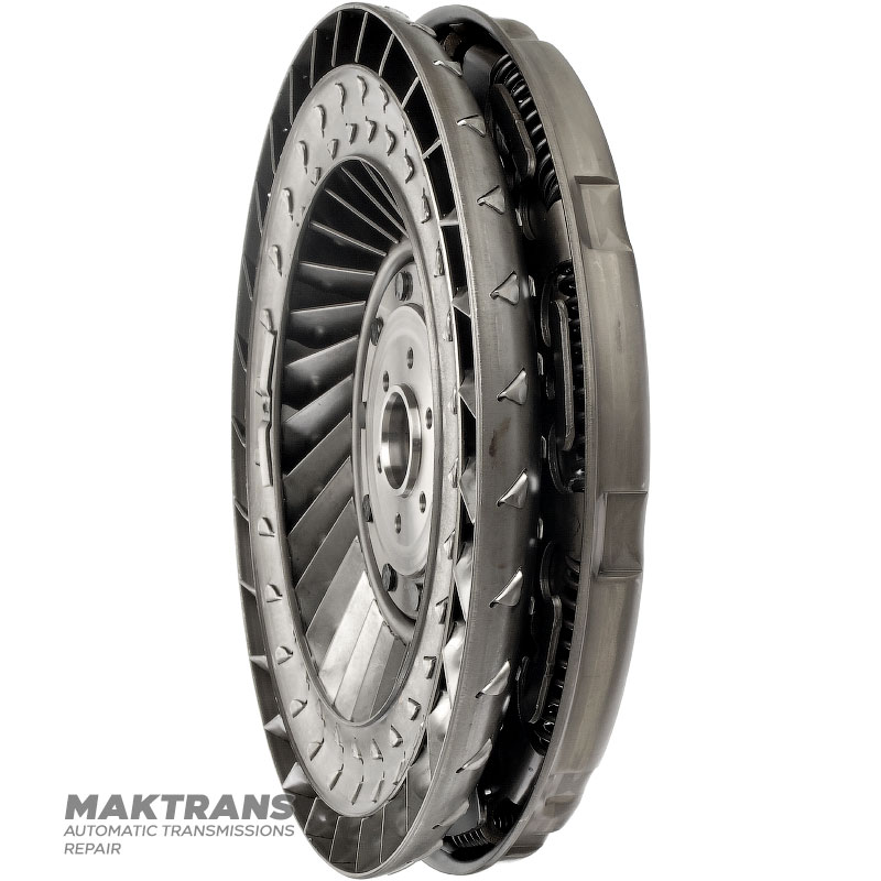Turbínové koleso, tlmič pružiny meniča krútiaceho momentu JATCO JR507E, NISSAN RE5R05A — vonkajší Ø 254,50 mm, 24 drážok, označenie lopatiek F5, F4, F3