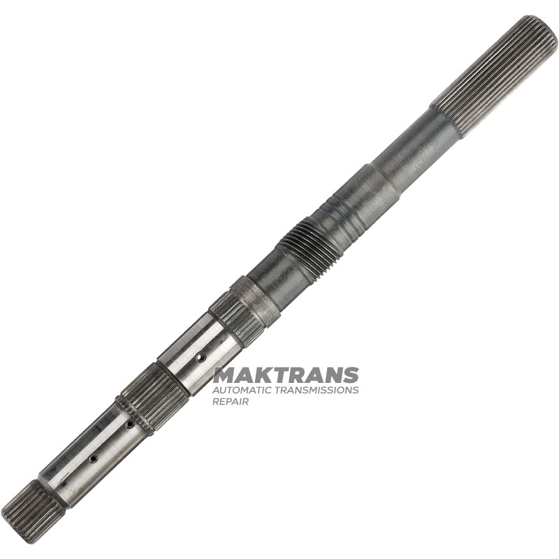 Výstupný hriadeľ (bez parkovacieho prevodu) FORD E4OD, 4R100 - dĺžka hriadeľa 508 mm, 31 drážok (vonkajší Ø 34,45 mm, dĺžka drážky 96 mm)