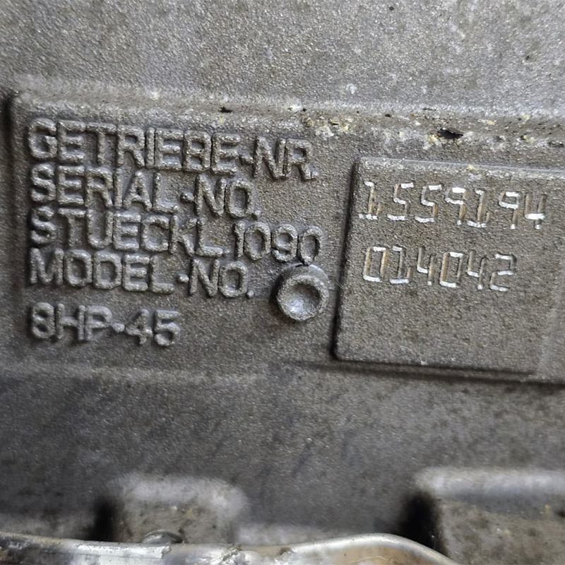 Zostava automatickej prevodovky (s meničom krútiaceho momentu) ZF 8HP45 (2WD) - označenie WVJ, 1090016093, 1090014042