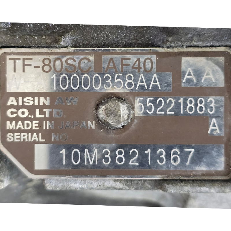 Zostava automatickej prevodovky (s meničom krútiaceho momentu) AISIN WARNER TF-80SC, AF40, 4WD - 55221883