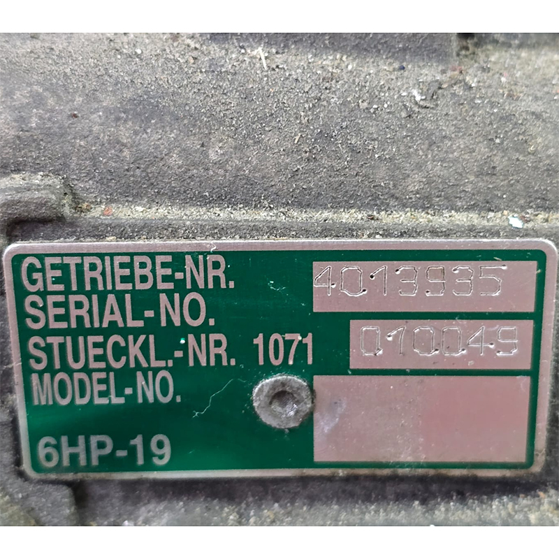 Zostava automatickej prevodovky (s meničom krútiaceho momentu) ZF 6HP19, 2WD — 1071010049, 1071301150