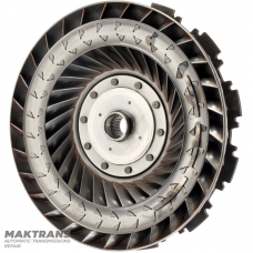 Turbínové koleso, tlmič pružiny meniča krútiaceho momentu JATCO RE4F03A, RL4F03A, RE4F03B, RE4F03V — celková výška 50 mm, vonkajší Ø turbínového kolesa 254,60 mm, 20 drážok