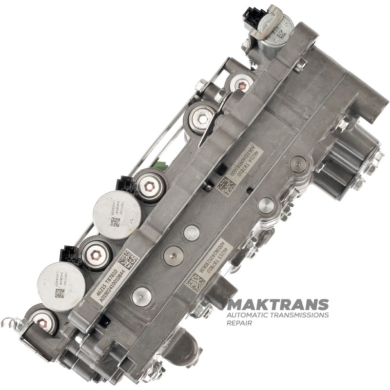 Zostava telesa ventilu so solenoidmi VAG 09H, AQ451 (8-stupňová prevodovka) — 09U356039, 46215-T87810, 46214-T87810, 46213-T87810