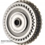Vstupný hriadeľ, bubon spojky s overdrive VAG 09H, AQ451 (8-stupňová prevodovka) - celková dĺžka hriadeľa 142 mm, 23 drážok (vonkajší Ø 23,40 mm), 5 trecích kotúčov