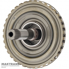 Vstupný hriadeľ, bubon spojky s overdrive VAG 09H, AQ451 (8-stupňová prevodovka) - celková dĺžka hriadeľa 142 mm, 23 drážok (vonkajší Ø 23,40 mm), 5 trecích kotúčov