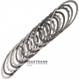 Sada oceľových a trecích kotúčov B1 Cúvacia brzda RE5R05A 3166295X00 - 7 trecích kotúčov (40 zubov), celková hrúbka sady 31,60 mm, hrúbka oceľového kotúča 2 mm
