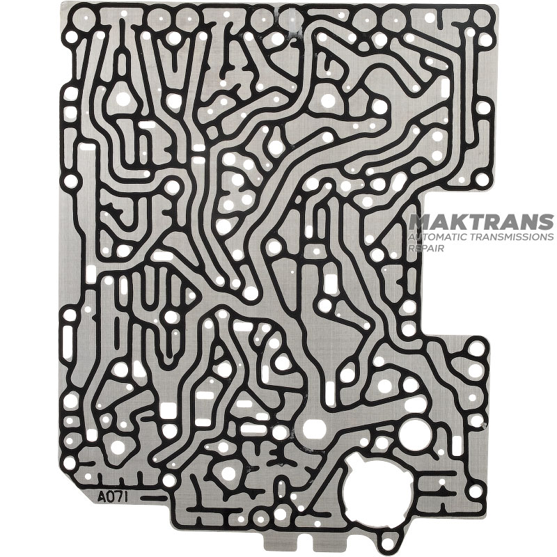 Oddeľovacia doska telesa ventilu (hliník) 845RE, 850RE, 8HP45, 8HP45X, 8HP50, 8HP50X, 8HP55A, 8HP55FL, 8HP65A, 8HP65AX, 8HP70, 8HP70X, 8HP75, 8HP75X, 8HP90, 8HP90A, 8HP95, 8HP95A, 8HP95AX, 8HP95X — Označenia A071 / B071, 1087327221