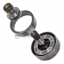 Predné planétové koleso A8F30 - 45712P4G810, 5 satelitov (16 zubov), centrálne koleso (42 zubov, vonkajší Ø 66,45 mm, výška 71 mm), korunové koleso (73 zubov, vonkajší Ø 129,25 mm)