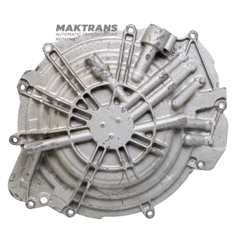 Zadný kryt FORD 6F50, 6F55 — RF8A8P-7B332-AB, RF8A8P-7B332-AA; GM 6T70, 6T75 — 24236696 (bez piestov, bez náboja)