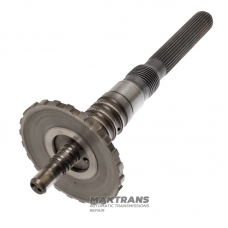 Výstupný hriadeľ 4R70W 4R75E 4R75W (AOD, AODE, AODE-W) — celková dĺžka 381 mm, 28 drážok, dĺžka drážkovanej časti 137 mm