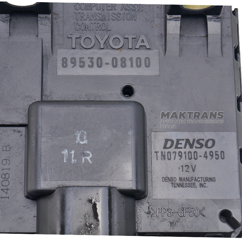 Elektronická riadiaca jednotka TCM U660, U760 — 89530-08100, DENSO TN07100-4950, Sienna GSL35L, (2GRFE) 3500CC 24-VENTILOVÝ DOHC EFI (2010-2016)