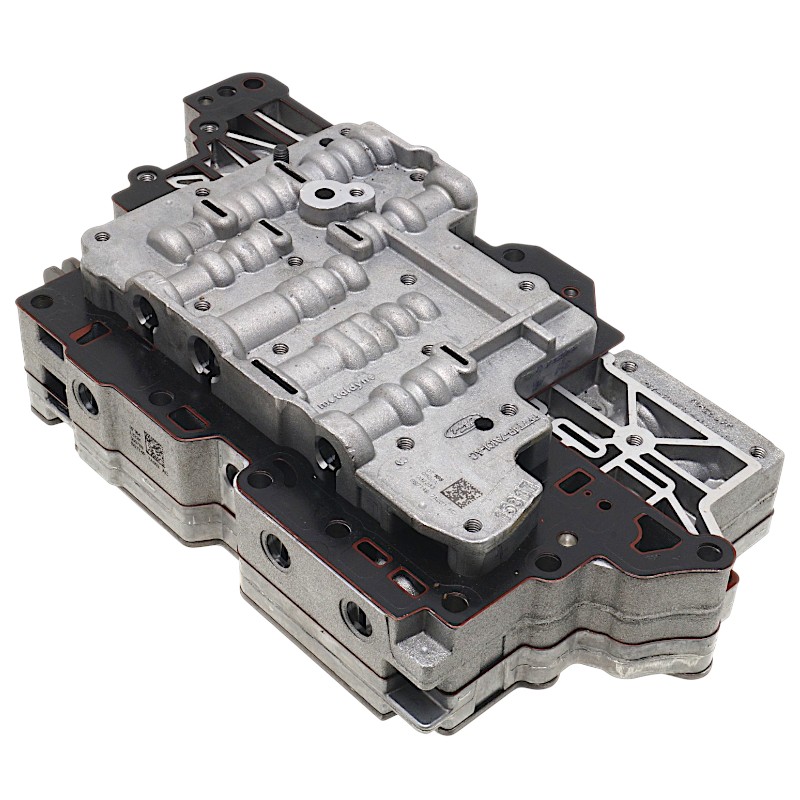 Teleso ventilu (bez solenoidového bloku) FORD 6F50, 6F55 — použité, netestované, 7T4P-7A101-AC, 7T4P-7A092-AC, 7T4P-7H195-AF